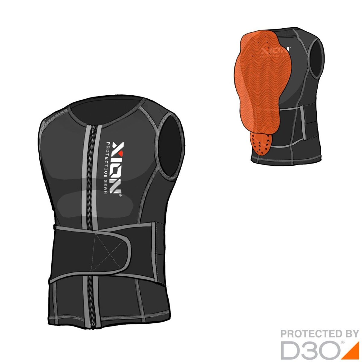 Nosleeve Vest Freeride – D3O [men]